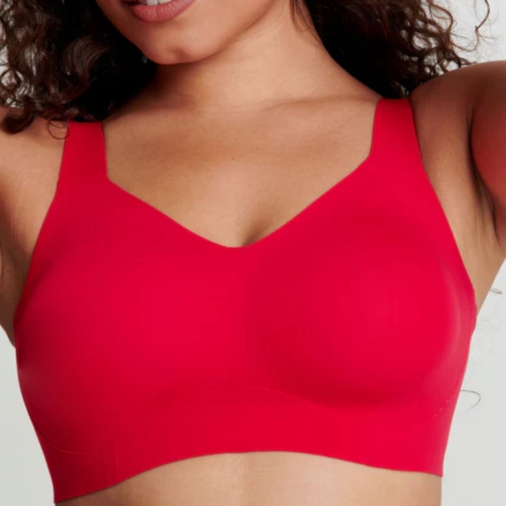 EVELYN & BOBBIE Size 3X Red Beyond Bra - Wireless